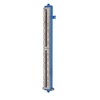 Reflex level gauge body single fig. 1590 steel/Novus 30 borosilicate height 245 mm